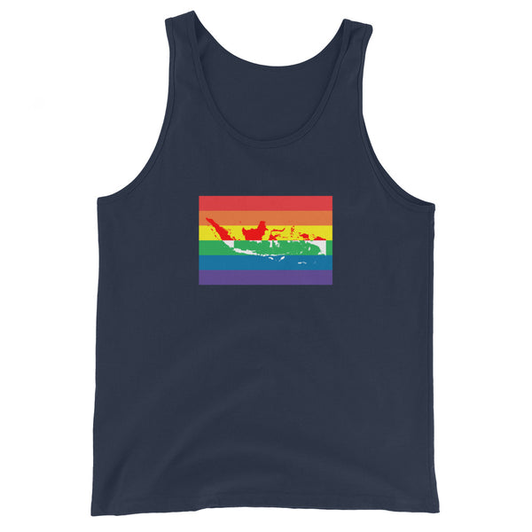 Indonesia LGBT Pride Flag Unisex Tank Top