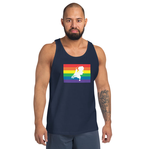 Netherlands LGBT Pride Flag Unisex Tank Top