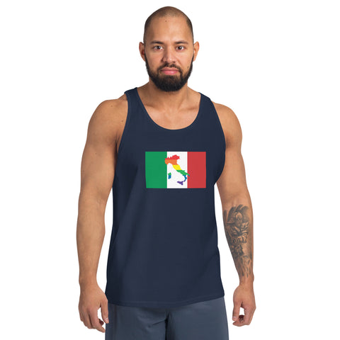 Italy LGBT Pride Flag Unisex Tank Top