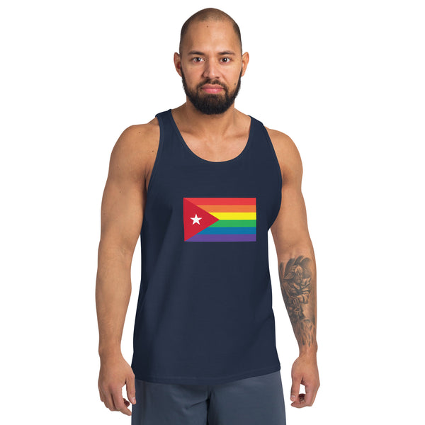 Cuba LGBT Pride Flag Unisex Tank Top