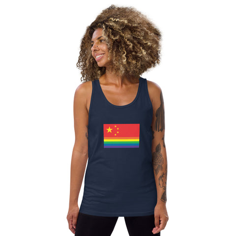 China Pride Flag 3/4 sleeve raglan shirt