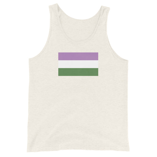 Genderqueer Flag Unisex Tank Top