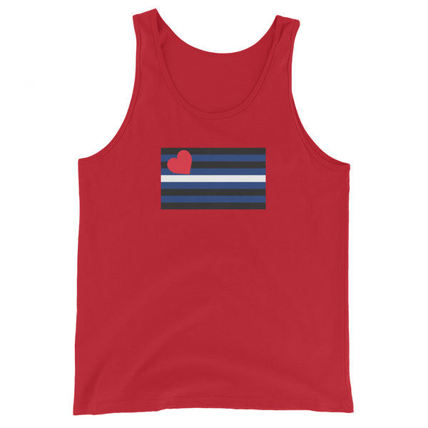 Leather Pride Flag Unisex Tank Top