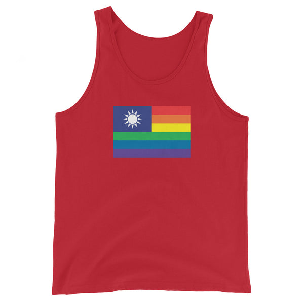 Taiwan LGBT Pride Flag Unisex Tank Top