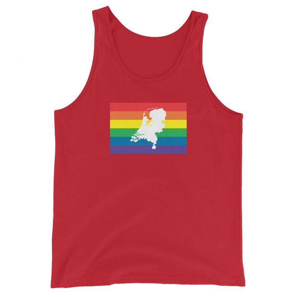Netherlands LGBT Pride Flag Unisex Tank Top