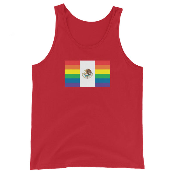 Mexico LGBT Pride Flag Unisex Tank Top