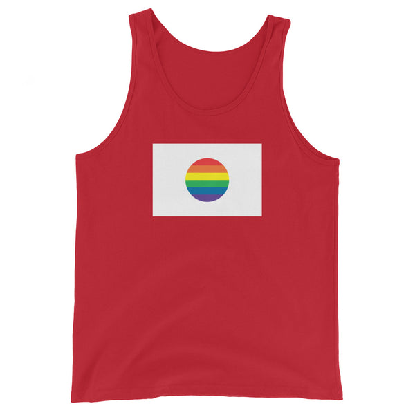 Japan LGBT Pride Flag Unisex Tank Top