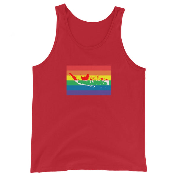 Indonesia LGBT Pride Flag Unisex Tank Top