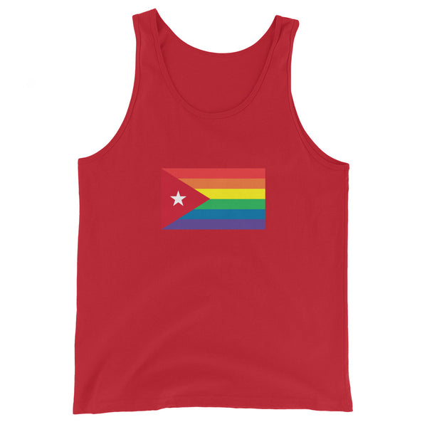 Cuba LGBT Pride Flag Unisex Tank Top
