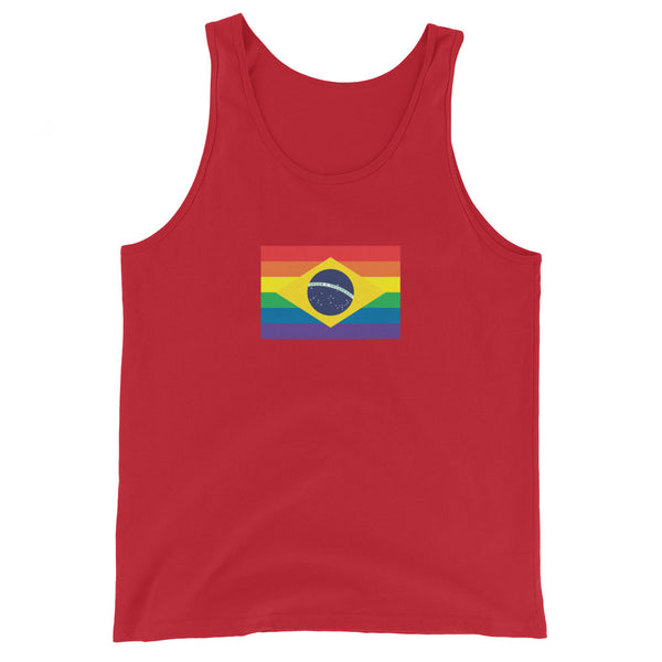 Brazil LGBT Pride Flag Unisex Tank Top