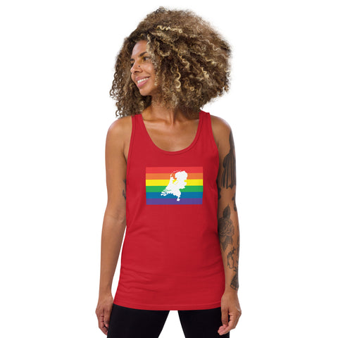 Netherlands LGBT Pride Flag Unisex Tank Top