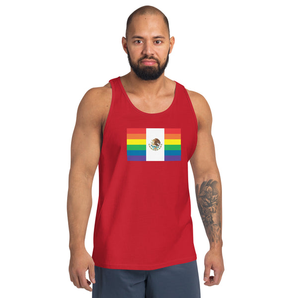 Mexico LGBT Pride Flag Unisex Tank Top