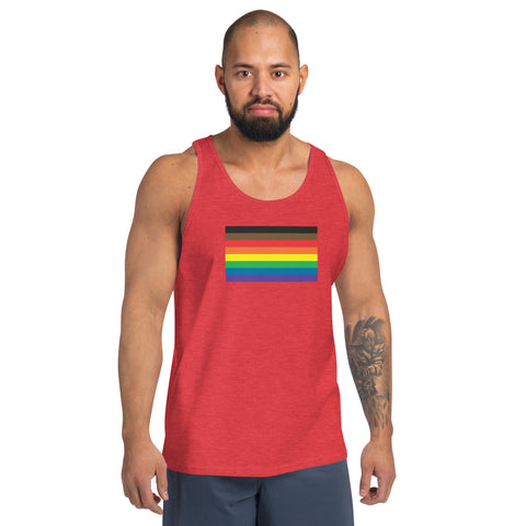 More Color, More Pride Flag Unisex Tank Top