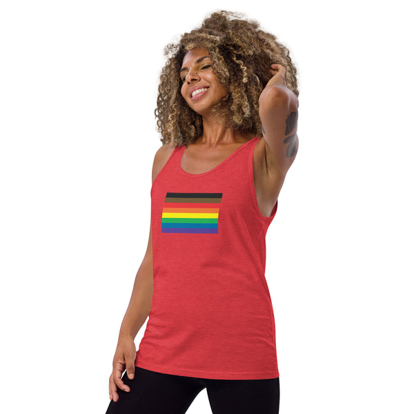 More Color, More Pride Flag Unisex Tank Top