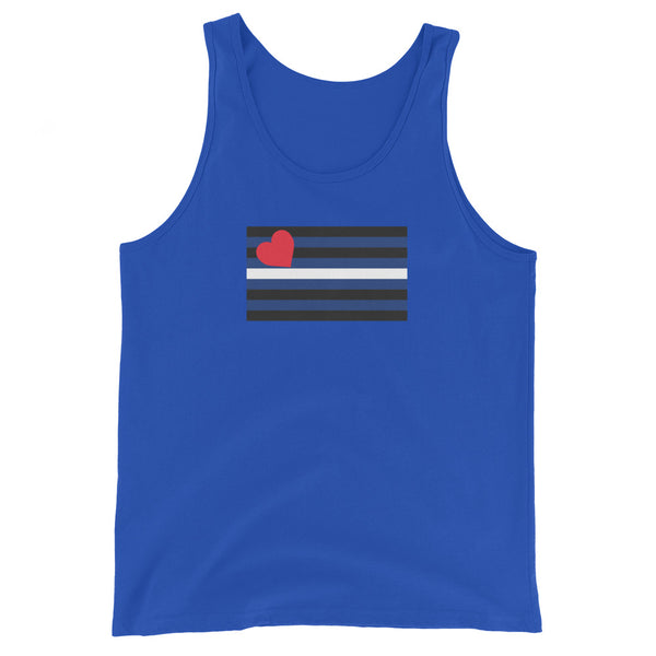 Leather Pride Flag Unisex Tank Top