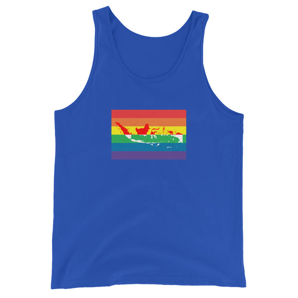 Indonesia LGBT Pride Flag Unisex Tank Top