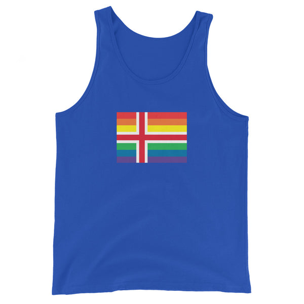 Iceland LGBT Pride Flag Unisex Tank Top