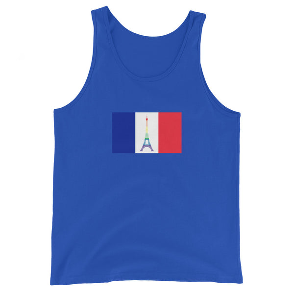 France LGBT Pride Flag Unisex Tank Top