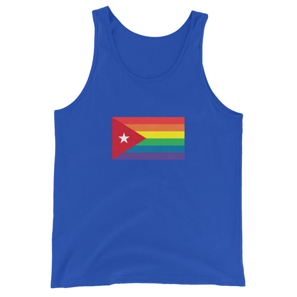 Cuba LGBT Pride Flag Unisex Tank Top