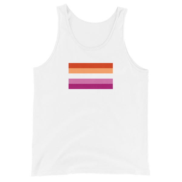 Sunset Lesbian Pride Flag (2019) Tank Top