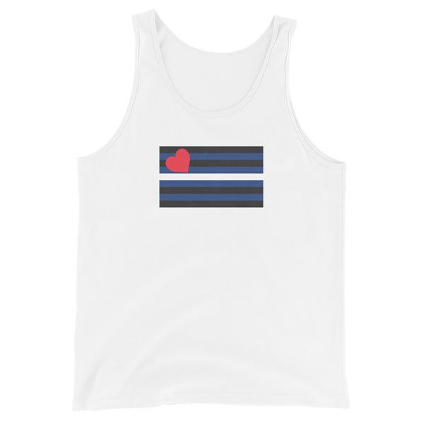 Leather Pride Flag Unisex Tank Top
