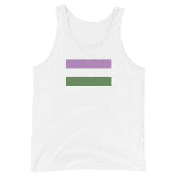 Genderqueer Flag Unisex Tank Top