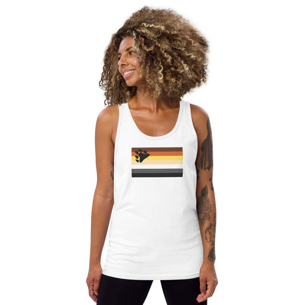 Bear Pride Flag Unisex Tank Top