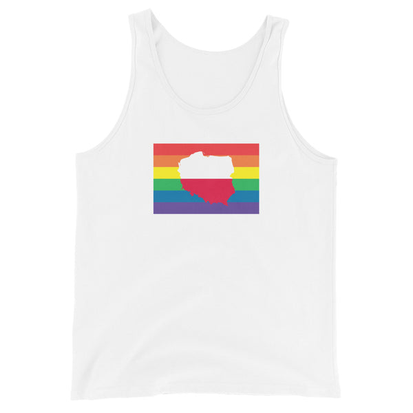 Poland LGBT Pride Flag Unisex Tank Top