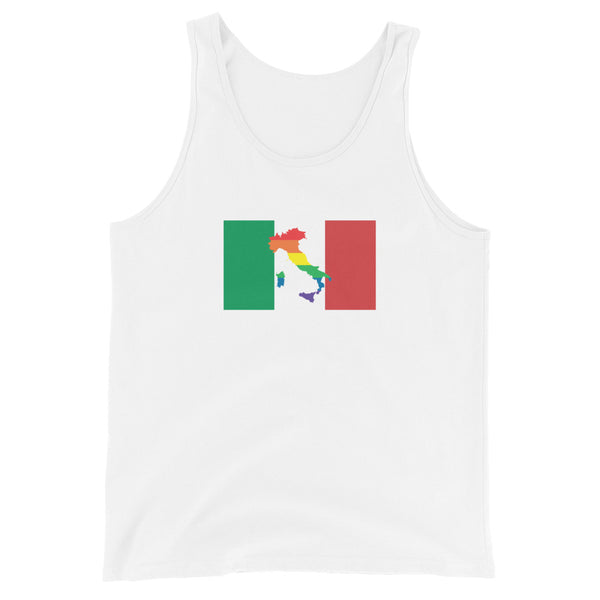 Italy LGBT Pride Flag Unisex Tank Top