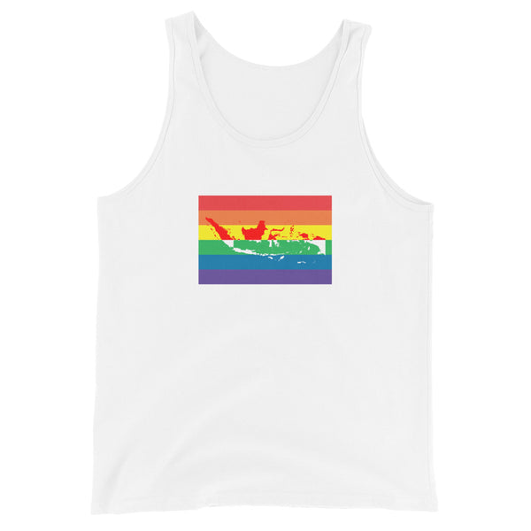 Indonesia LGBT Pride Flag Unisex Tank Top