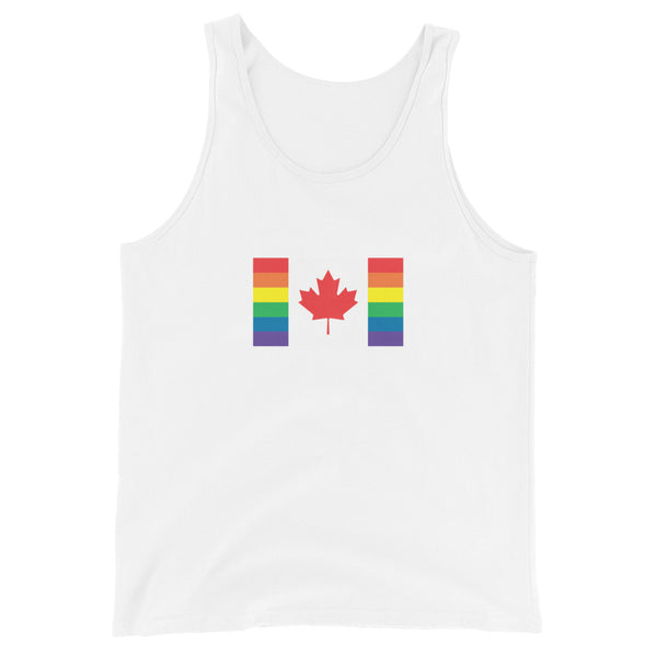 Canada LGBT Pride Flag Unisex Tank Top