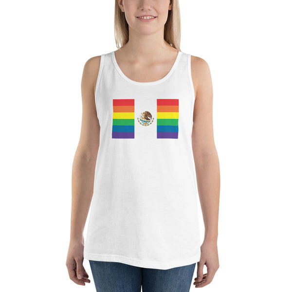 Mexico LGBT Pride Flag Unisex Tank Top