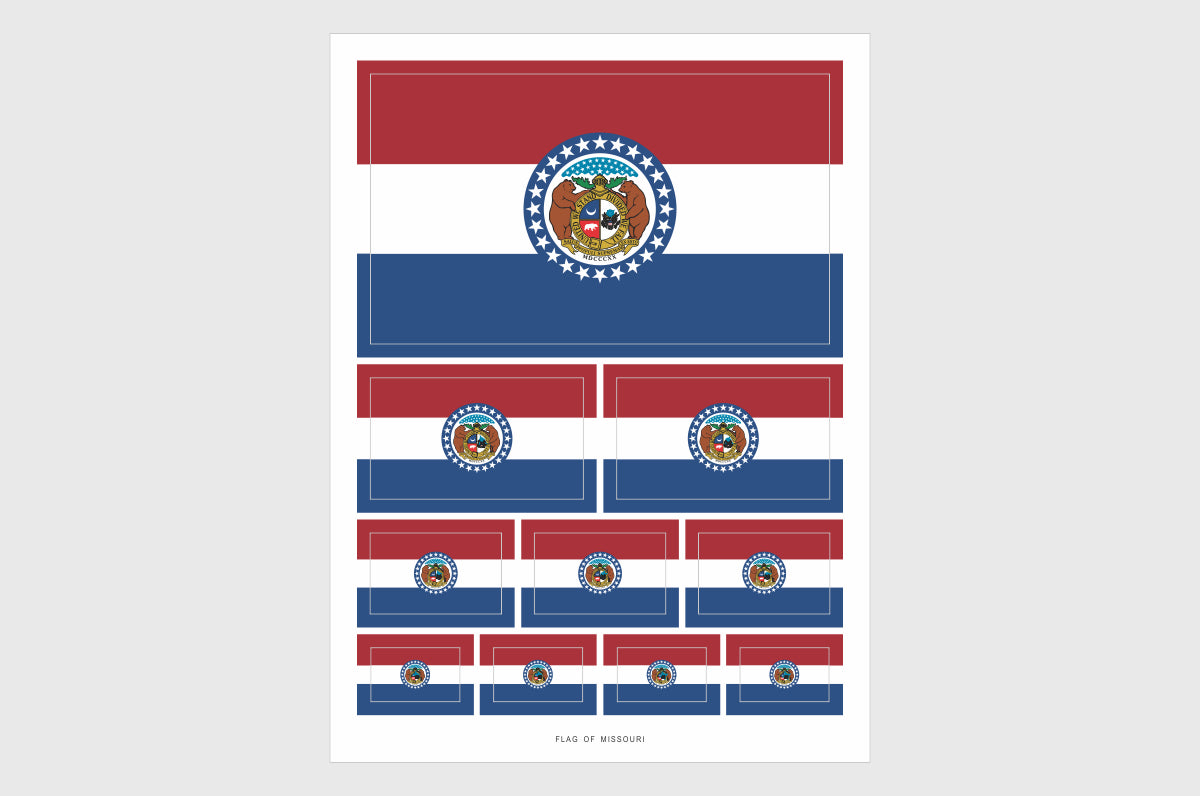 Missouri Flag Stickers
