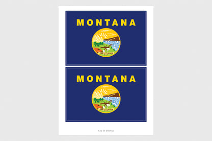 Montana Flag Stickers