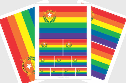 Nevada LGBTQ Pride Flag Stickers