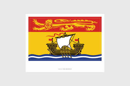 New Brunswick Flag Stickers