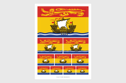New Brunswick Flag Stickers