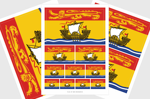 New Brunswick Flag Stickers