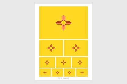 New Mexico Flag Stickers