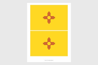 New Mexico Flag Stickers