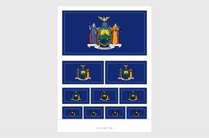 New York Flag Stickers