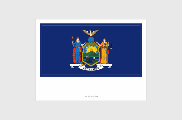 New York Flag Stickers