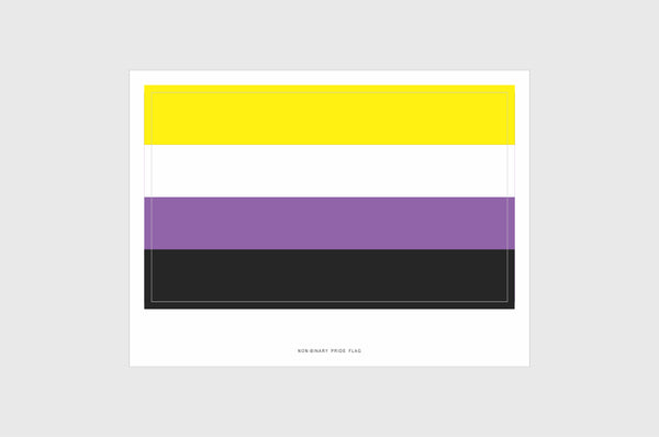 Non Binary Pride Flag Stickers