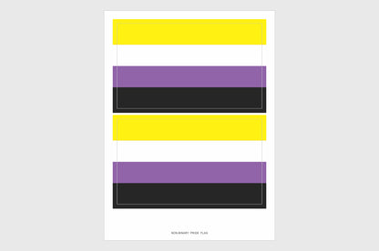Non Binary Pride Flag Stickers