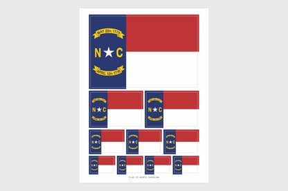 North Carolina Flag Stickers