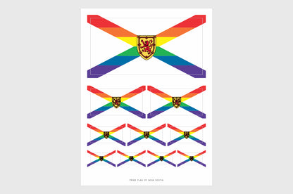Nova Scotia LGBTQ Pride Flag Stickers