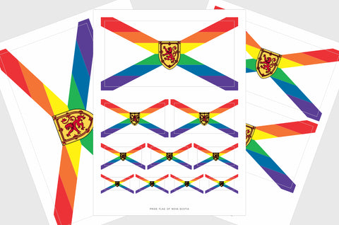 Nova Scotia LGBTQ Pride Flag Stickers