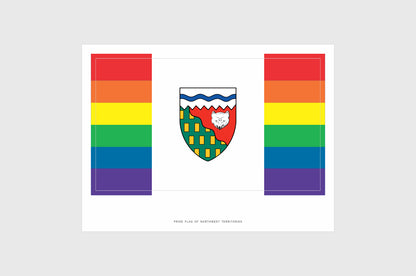 Northwest Territories LGBTQ Pride Flag Stickers