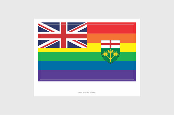 Ontario LGBTQ Pride Flag Stickers