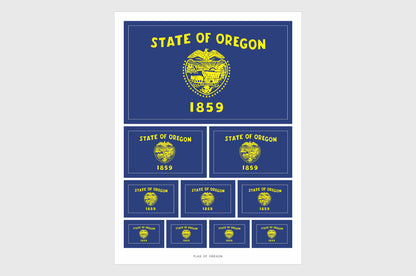 Oregon Flag Stickers